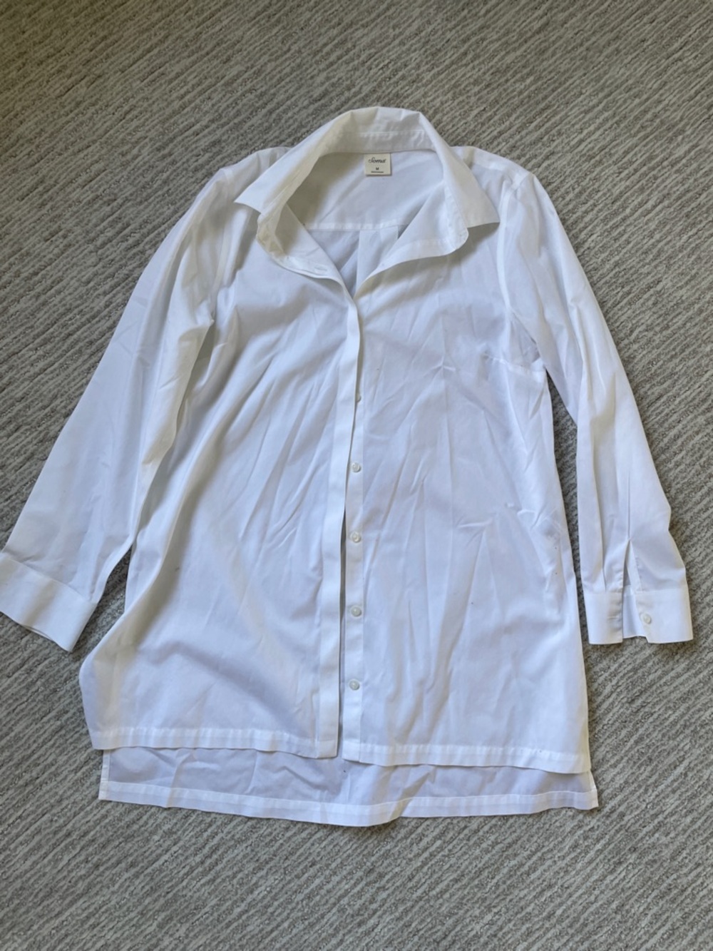 Soma White Button-Front Tunic